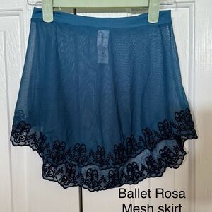 Blue Mesh Skirt